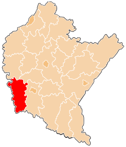 Location within the voivodeship