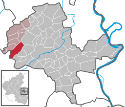 Läget för Wendelsheim i Landkreis Alzey-Worms