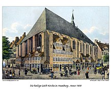 I 20 Die heilige Geist Kirche in Hamburg, Anno 1800