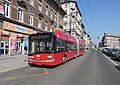 Csuklós Solaris a Keleti pályaudvarnál