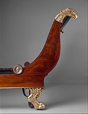 Bedstead (c. 1805/1808) by Charles-Honoré Lannuier, detail.