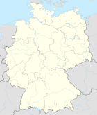 Deutschlandkarte, Position der Stadt Kempten (Allgäu) hervorgehoben