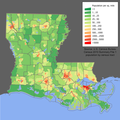 Image 42Louisiana's population density (from Louisiana)