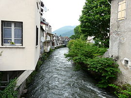 The Pique river in Cierp-Gaud