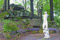 Skulptur des Mädchens aus „Hanneles Himmelfahrt“ von Josef Thorak vor der Villa in Agnetendorf