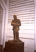 Salt statue of Pope John Paul II