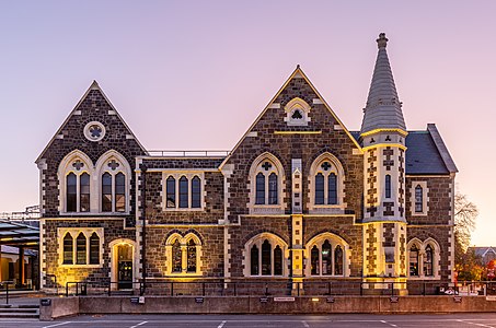 "Christchurch_Arts_Centre,_Christchurch,_New_Zealand.jpg" by User:Podzemnik