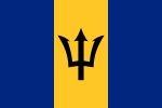 Flag of Barbados (trident)