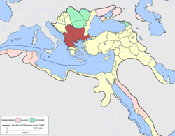 Localizarea provinciei Rumelia