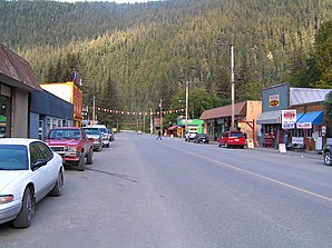 Die Hauptstraße von Stewart