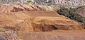 Open-pit mining of iron ore in Sierra Menera