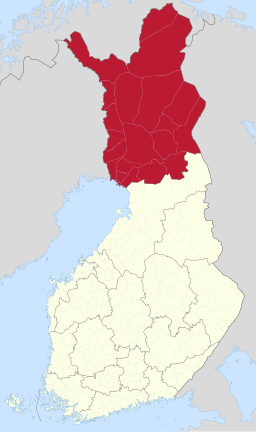 Landskapets läge i Finland