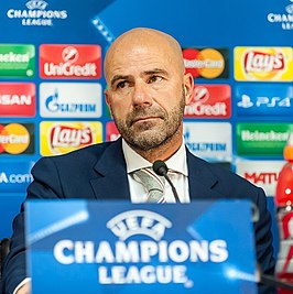 Bosz als trainer van Ajax in 2016.