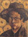 Self-Portrait/ Chen Cheng-po/ 1927/ Canvas/ Oil painting/ 41×31.5 cm