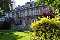 La façade arrière de l'hôtel de Beauvau.