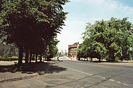 Вид на Прегель, справа раньше располагалась Кирха Лютера (фото 1982 года)