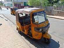 Ein Tuk-Tuk oder Bajaj.