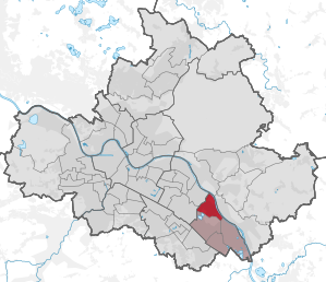 Lage des statistischen Stadtteils Laubegast in Dresden