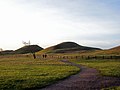 Royal mounds at sunset