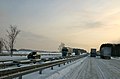 Deutsch: Bundesautobahn 14. im Winter. Camera location 51° 15′ 40″ N, 12° 42′ 23″ E  View all coordinates using: OpenStreetMap