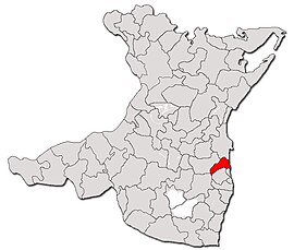 Location in Constanța County