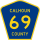 County Road 69 marker