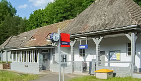 Empfangsgebäude des Bahnhofs