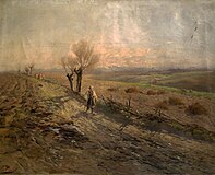 A Countryside Road Near Kraków, Tadeusz Popiel, ca. 1890