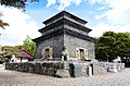 Pagode de Bunhwangsa, Gyeongju. Début VIIe siècle. Elle devait compter 9 étages, selon les textes[21].