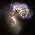 The Antennae Galaxies in Collision, Hubble images - GEBRUIK