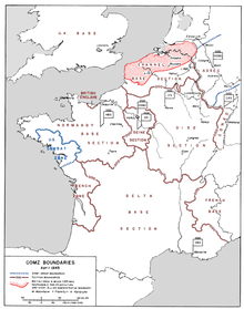 Map showing the boundaries