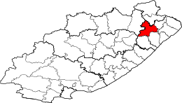 Municipalità locale di Mhlontlo – Mappa