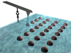 3D representation of the Local Oxidation Nanolithography process. A voltage pulse applied between the AFM tip and the scanned surface yields to the formation of a liquid meniscus that confines a nanometric oxidation reaction.