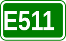 Zeichen der Europastraße 511