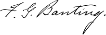 Frederick Banting Signature.svg