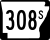 Highway 308S marker