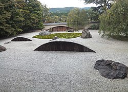 Jardin de cailloux en:Jissō-in à Iwakura (Kyoto)