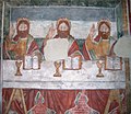 Trinity, XV century fresco, Castelletto Cervo (Vercelli, Italy), St Peter and St. Paul Church