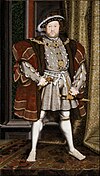 Henry VIII, bởi Hans Holbein, k.1536