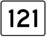 Route 121 marker