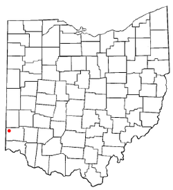 Location of Oxford in Butler County, Ohio