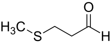 Structuurformule van thia-4-pentanal