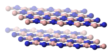 Hexagonal form (h-BN) hexagonal analogous to graphite