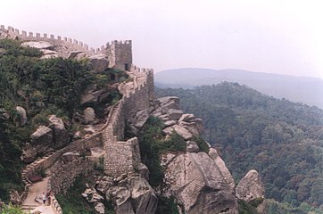 Walls of the Moorish Castle in Sintra