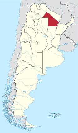 Location o Chaco athin Argentinae