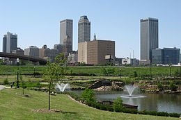 The skyline of Tulsa, Oklahoma