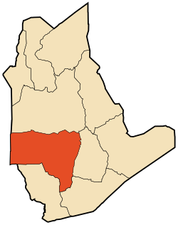 Location of Abalessa commune within Tamanrasset Province