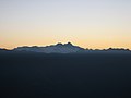 Silhouette of Großglockner seen from southwest