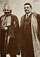 Albert Einstein et Édouard Herriot, docteur Honoris Causa de l'université (1933).