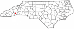 Location of Mountain Home, North Carolina